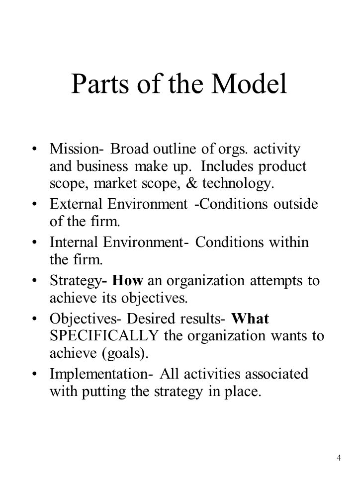 Identify the mission objectives and responsibilities of an organization with in its environment